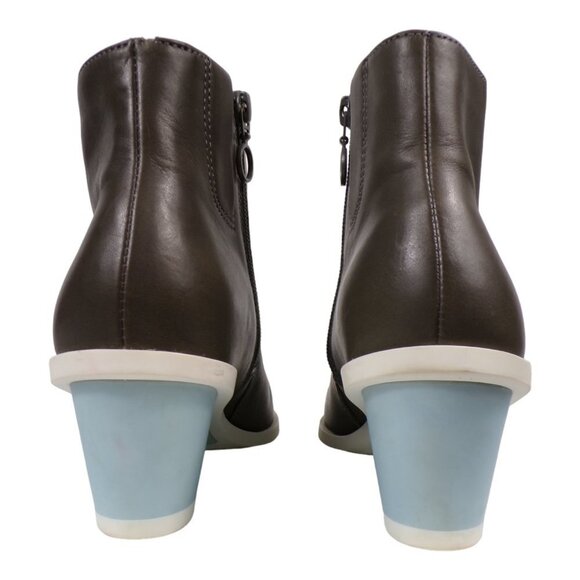 Camper Brooke Medium Gray Leather Ankle Bootie US 7 EU 37 #982 - Picture 6 of 10